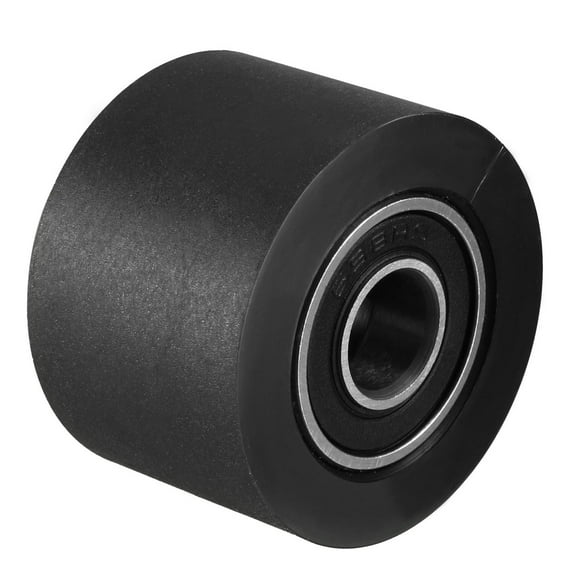 2pcs 8x30x20mm Roller Idler Bearing Pulley Sliding Conveyor Wheel Black