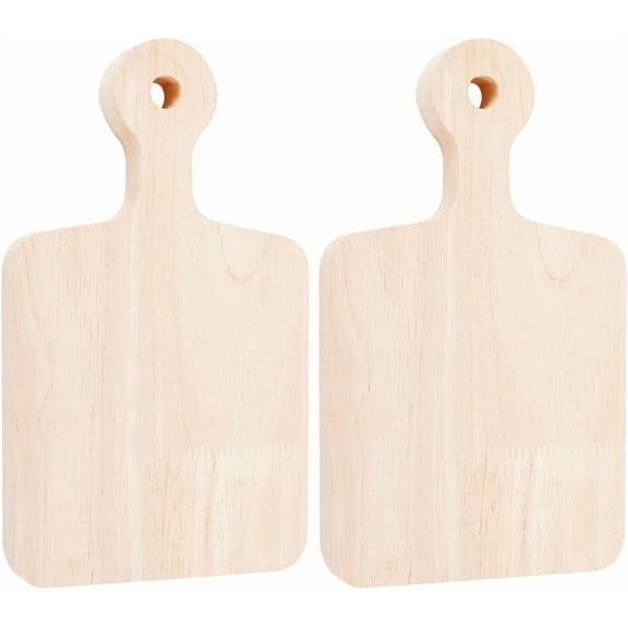 2pcs 9.4x5.4 Inch Rectangle Wooden Sorority Paddle Wooden Tray Plates Unfinished Solid Pine Wood Plates Natural Wooden Display Plate for DIY DIY Crafts Painting Home Decoration