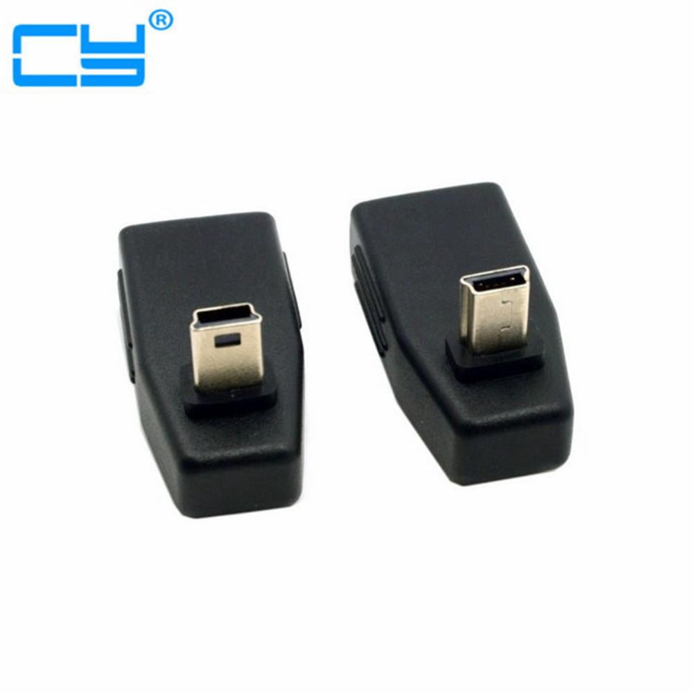 2pcs 90 Degree UpDown Right Angled Mini USB Type B to USB Female OTG Adapter for TabletCell Phone Adaptor