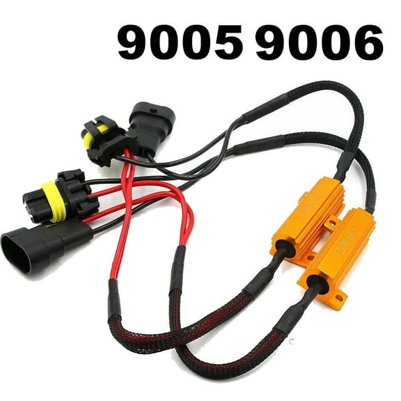 2pcs 9005 9006 LED Headlight Fog Light Bulb DRL Error Free Canbus Load Resistor