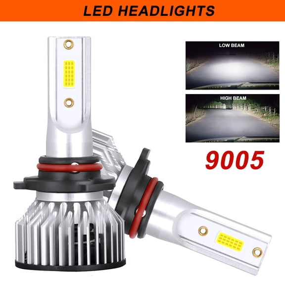 2pcs 9005 LED Headlight High/Low Beam Bulbs Kit For Kia Forte 2022 6000K