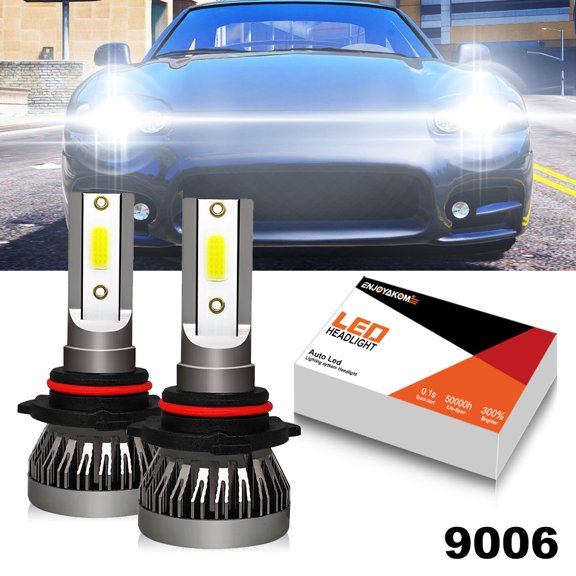 2pcs 9006 LED Bulbs For Chevy Silverado 1500 2500 HD 1999-2002 9006 HB4 LED Headlight Bulb Kit Low Beam Replacement 6000K White