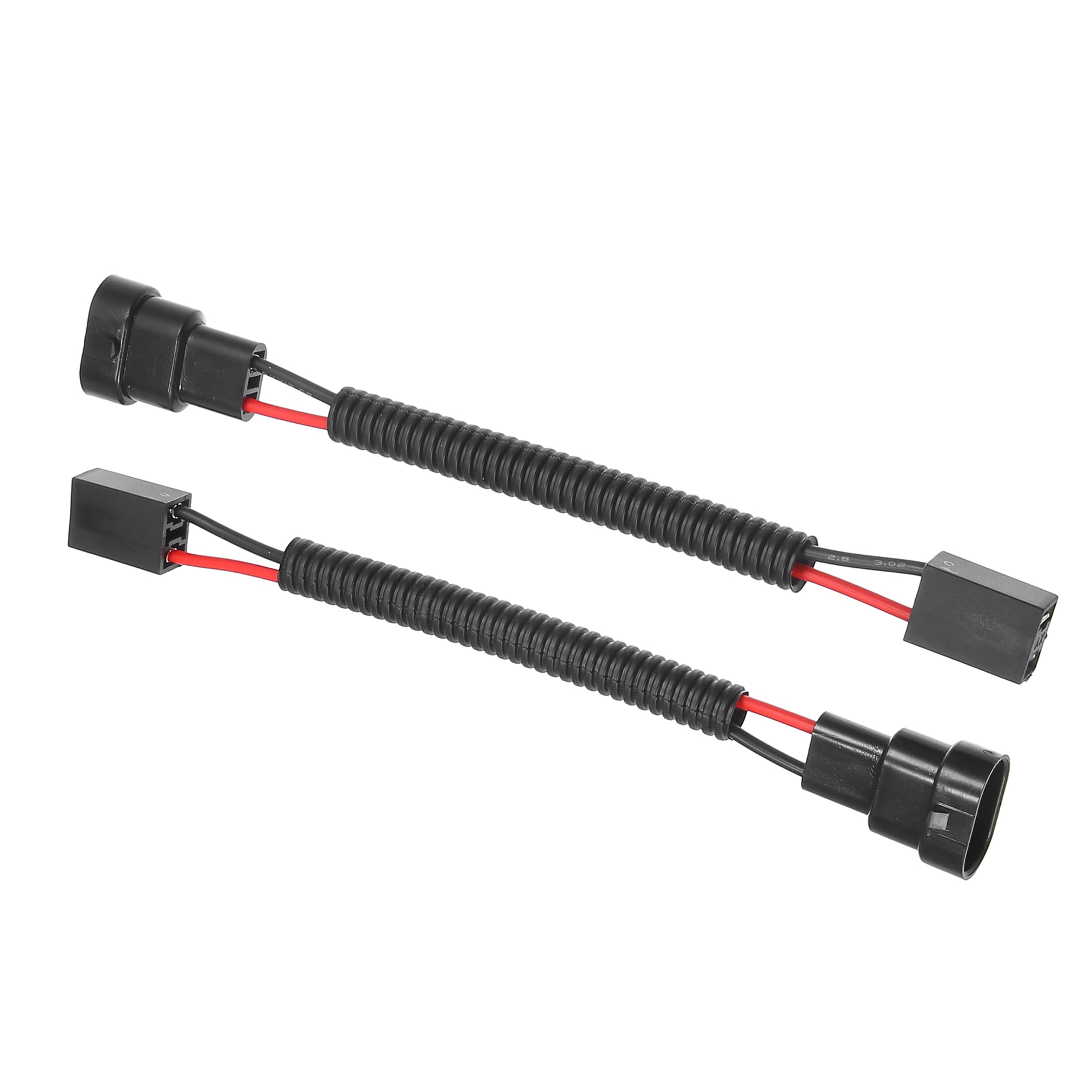 2pcs 9006 Male to H7 Female Extension Wire Headlight Socket Adapter