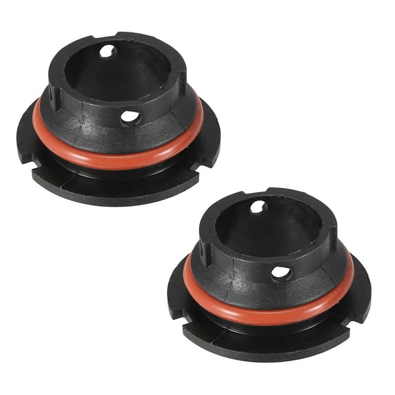 Unique Bargains 2pcs 9007 9004 LED Headlight Adapter Base Bulb Sockets Retainer Holder Universal for Auto Car Black