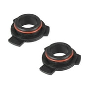 Unique Bargains 2pcs 9012 HIR2 LED Headlight Adapter Base Bulb Sockets Retainer Holder Universal for Car Auto Black