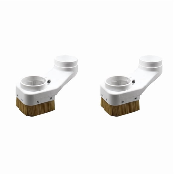 2pcs 90mm Engraving Machine Spindle Brush Dustproof Brush Vacuum Cleaner Dustcollector CNC Router Engraving Milling,2 x Dust hood brush,White