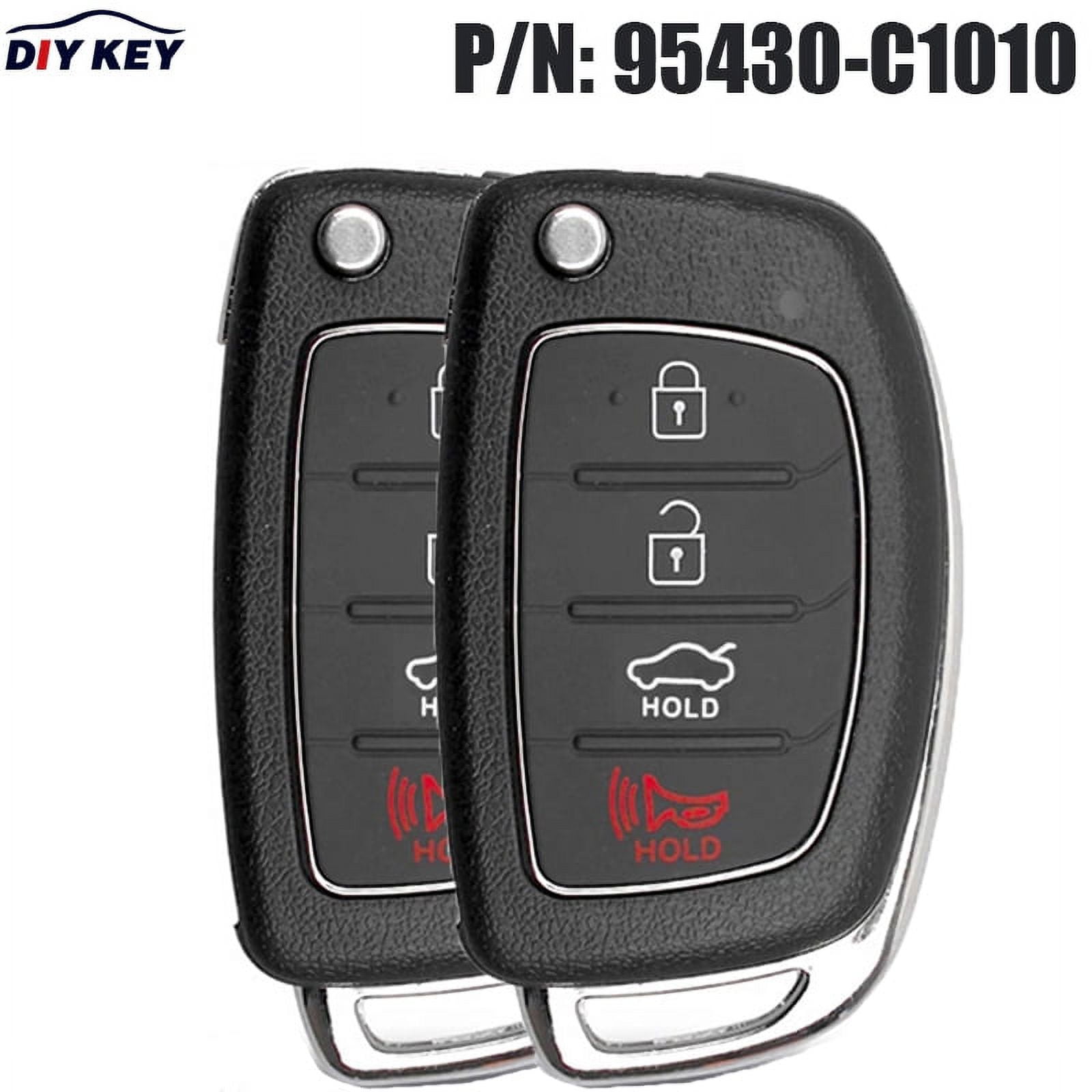 2pcs 95430-C1010 Remote Key Fob for Hyundai Sonata 2014 2015 2016 2017 TQ8-RKE-4F16