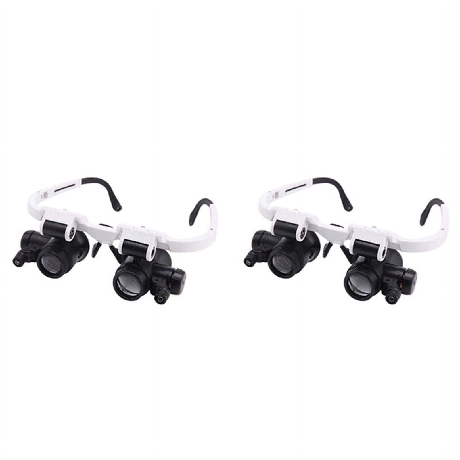 2pcs 9892H-1 Spectacle Magnifier Multifunctional Headband