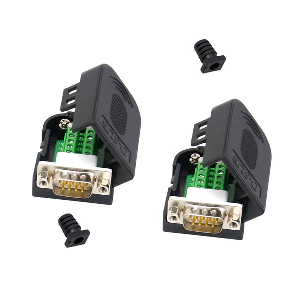 2pcs 9Pin Adapter Connectors Customizable Module Not Need Soldering Compatibles RS232 RS485 Communication