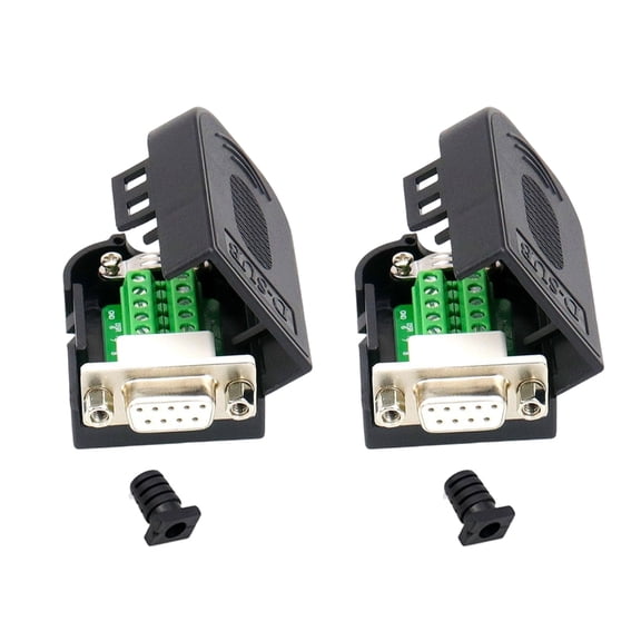 2pcs 9Pin Adapter Connectors Customizable Signal Module Not Need Soldering Compatibles RS232 RS485 Communication