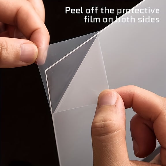 2pcs A4 Size Clear Acrylic Sheets - Transparent Plastic Boards for Picture Frame Glass Replacement, Project Display, and Painting - 1.0mm Thickness