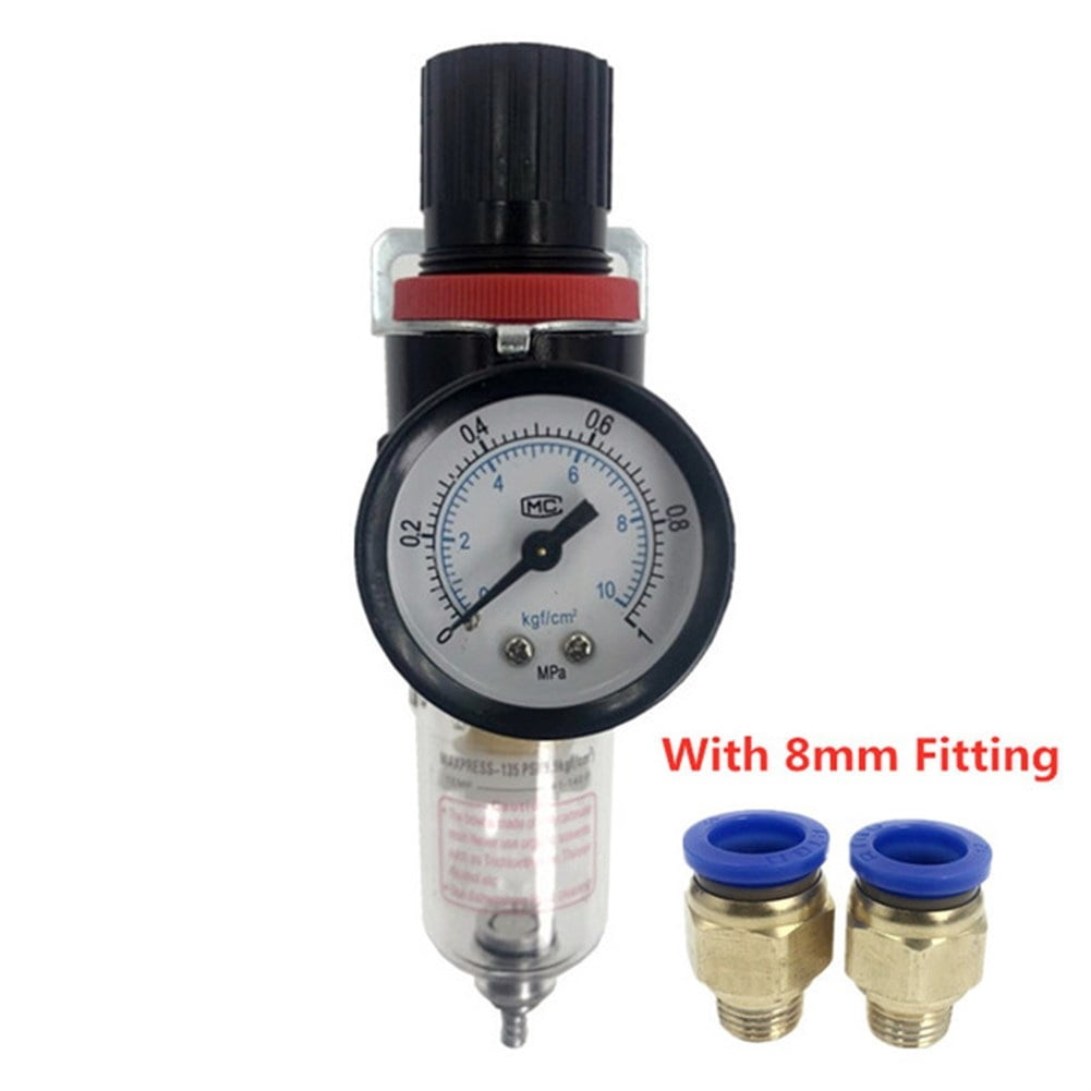 2pcs AFR-2000 Pneumatic Filter Regulator Air Treatment Unit Pressure ...