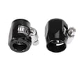 thumbnail image 1 of 2pcs AN6 Hex Black Car Hose Finisher Clamp Adapter Line End Cover Connector, 1 of 6