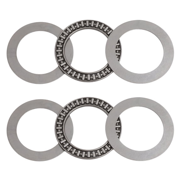 2pcs AXK4565 Thrust Needle Roller Bearings 45x65x3mm with AS4565 Washers