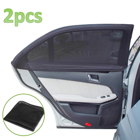 2pcs AYAMAYA Car Side Window Sunshade, UV Protection Breathable Mesh Baby Window Covers, Block Sunlight Keep Car Interior Cool and Comfortable