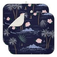 thumbnail image 1 of 2pcs Abstract Artistic Kitchen Drying Mat, Quick-Dry Microfiber Counter Protector, Heat Resistant & Machine Washable, Tropical Jungle Safari Theme, 1 of 6