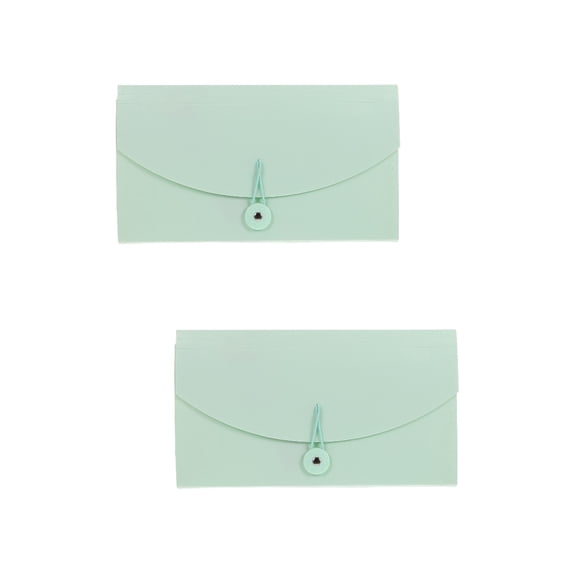 2pcs Accordion Bills Folder Portable School Office Receipt Organizer B6 Bills Holder