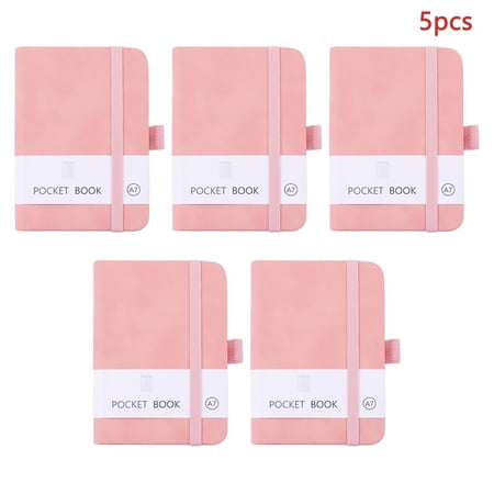 5pcs Accounting Ledger Book for Small Business Bookkeeping & Personal Use, Expense Tracker Notebook for Family Budget, Bookkeeping Record Book, Income and Expense Log Book - 4.34" x 3.15" ,Pink