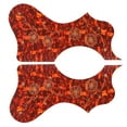 thumbnail image 1 of 2pcs Acoustic Guitar Pickguard, Flower Shaped Self - Brown, 1 of 8