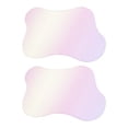 thumbnail image 1 of 2pcs Acrylic Irregular Coaster, Creative Coaster Mug Pad Coffee Cup Coaster, Multicolor (7x6 Inch), 1 of 6