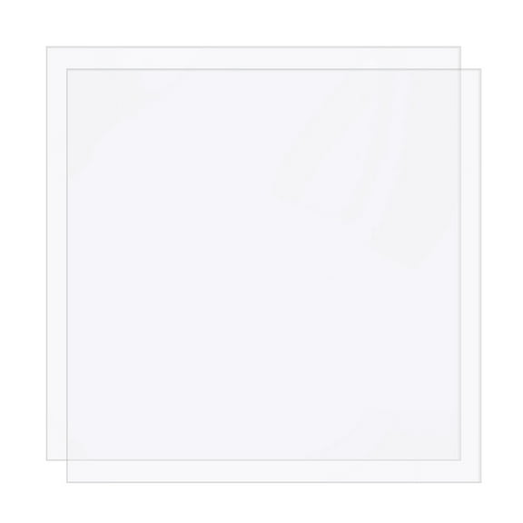 2pcs Acrylic Transparent Pressure Plate Square Clear 30x30x0.3cm DIY