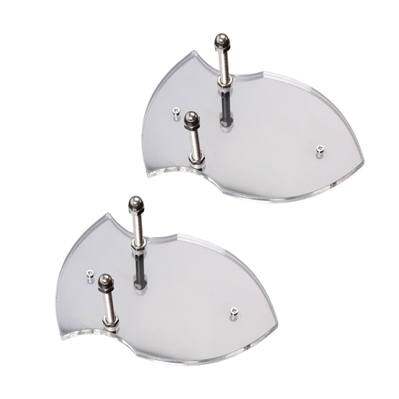 Set of 2 Vertical Swords Display Holder Wall Mounted Acrylics Rack for Home Decorations Collectible Holder