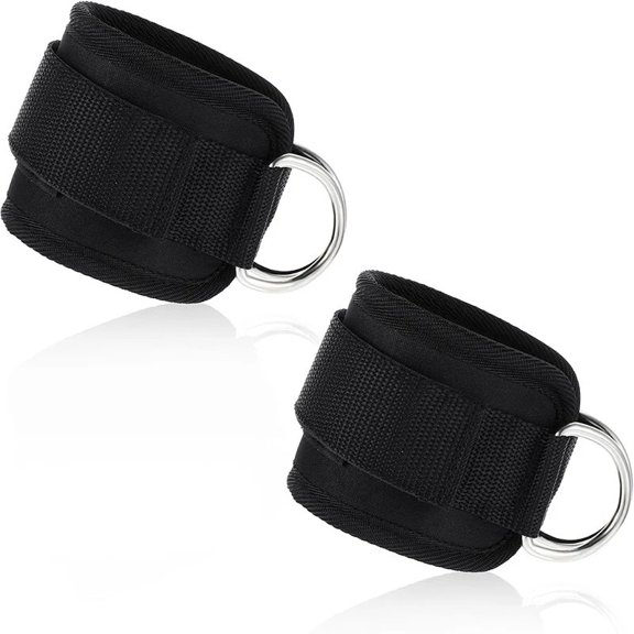2pcs Adjustable Ankle Cuffs - Leg Workout Straps for Glute & Thigh Training, Cable Machine Exercise Accessories ankle weights ankle