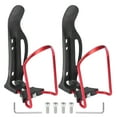 thumbnail image 1 of 2pcs Adjustable Bicycle Water Drink Bottle Holder Cages Carrier Rack Aluminum Alloy Red, 1 of 6