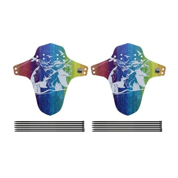 2pcs Adjustable Bicycles Mudguards Quickly Release Front Rear Mud Guards for Cycling Experiences