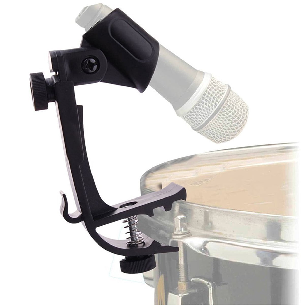2pcs Adjustable Clip On Drum Mount Microphone Mic Clamps Holder Groove
