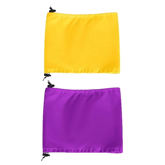 2pcs Adjustable Dog Shower Cap Bath Cap Waterproof Shower Hat Dog Ear Covers Overhanging Pet Bath Ear Protection Cats Ear Drops Guard(Purple+Yellow)