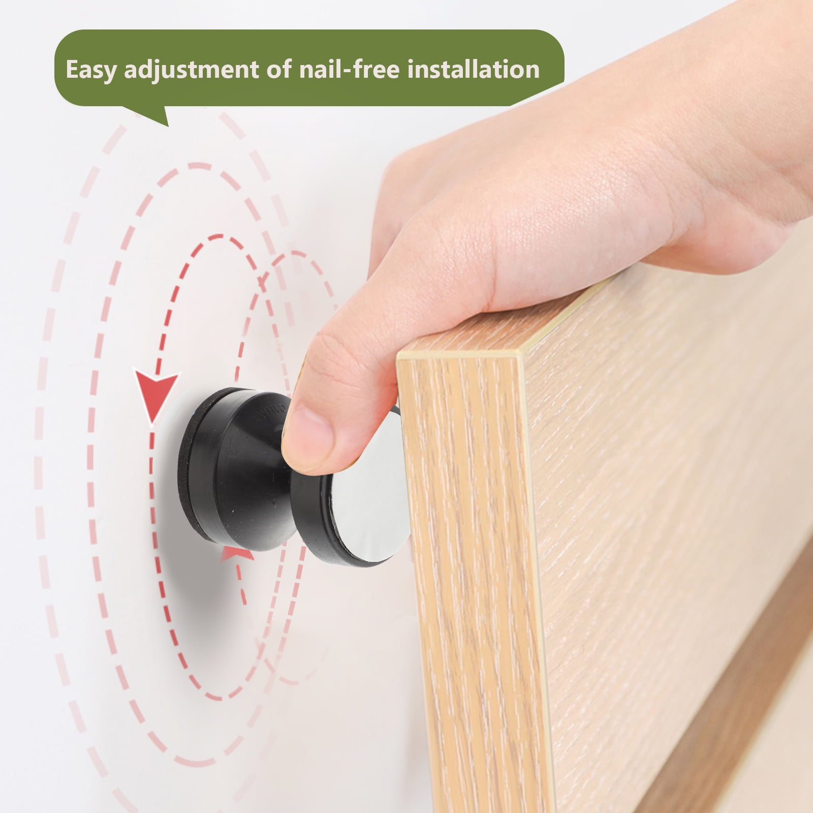 2pcs Adjustable Headboard Stoppers for Wall Headboard Stabilizers Bed