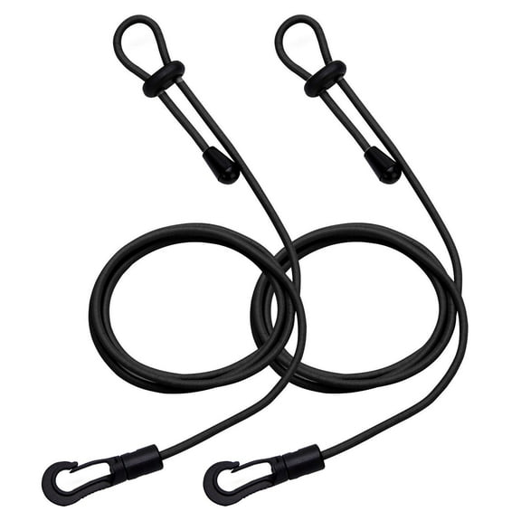 2pcs Adjustable Kayak Safety Rod Leash Stretchable Fishing Rod Paddle Leash 2 Adjustable Leashes For Paddle Fishing Rods