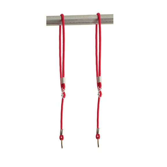 2pcs Adjustable Length Tree Swing Ropes with Heavy Duty Construction, Suitable for Outdoor Swing Sets and Playground Equipment (Red)