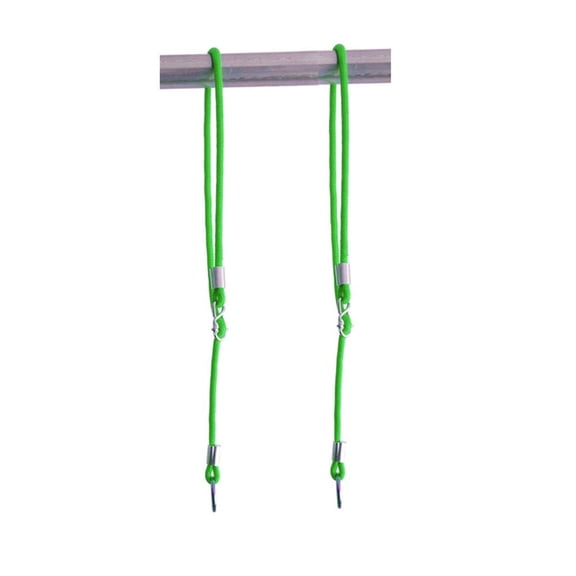 2pcs Adjustable Length Tree Swing Ropes with Heavy Duty Construction, Suitable for Outdoor Swing Sets and Playground Equipment (green)