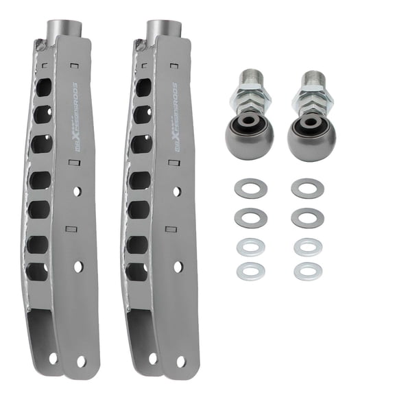 2pcs Adjustable Rear Lower Control Arms for Subaru BRZ/Scion FR-S/Legacy/Outback/Crosstrek -/+3 Camber, Steel, Grey, Suspension Upgrade