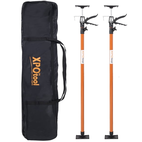 2pcs Adjustable Support Pole - 45-114 in Height, 66LBS/99 LBS Capacity, Heavy-Duty Steel & PP Material