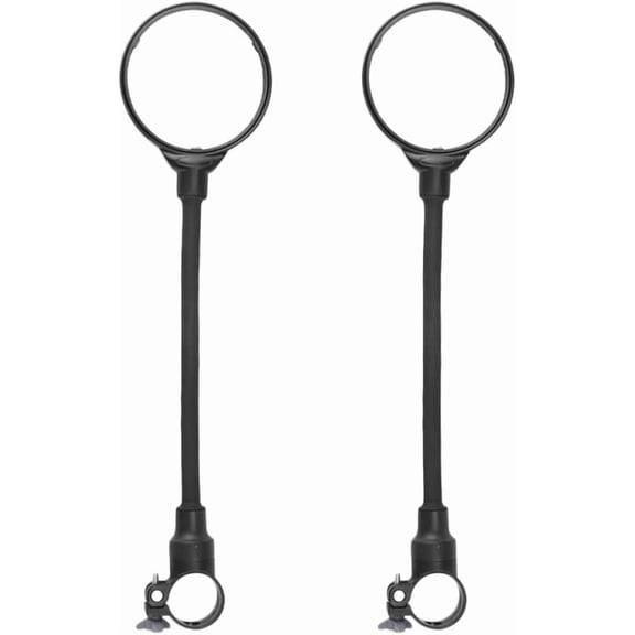 2pcs Adjustable Universal Bike Rear View Mirrors for Handlebars, Acrylic Convex Rotatable Bicycle Side Mirrors for Cycling Safety and Outdoor Riding