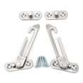 thumbnail image 1 of 2pcs Adjustable Window Limiters 304 Stainless Steel Window Restrictor Clips Safety Locks Smooth Bottom Secure Install, 1 of 8