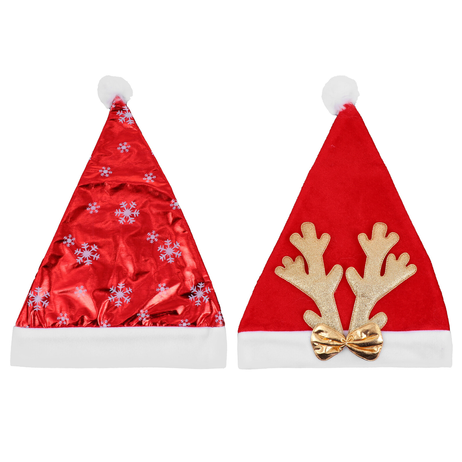 2pcs Adult Christmas Hats Kids Christmas Xmas Hats Santa Hat for