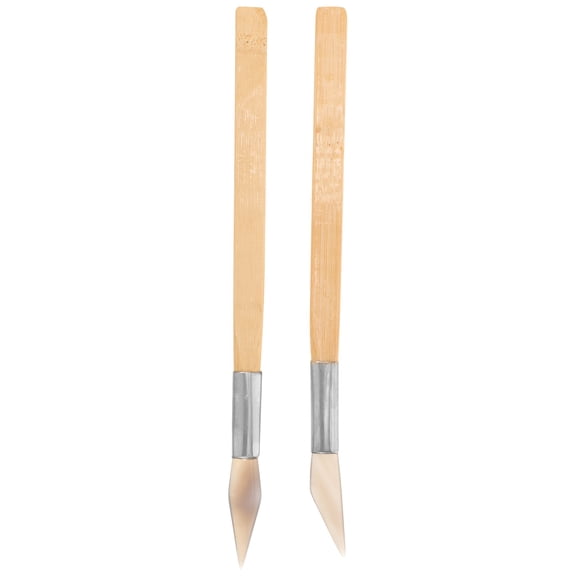 2pcs Agate Burnisher with Handle Agate Polishing Burnisher Jewelry Smoothing Tools