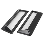 2pcs Air Flow Intake Cover Hood Air Flow Vent Decorative Scoop Bonnet Vent Black for Car