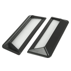 2pcs Air Flow Intake Cover Hood Air Flow Vent Decorative Scoop Bonnet Vent Black for Car