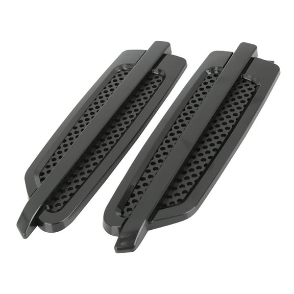 2pcs Air Flow Intake Cover Hood Vent Decorative Scoop Bonnet Vent Cover Black for Car