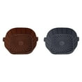 thumbnail image 1 of 2pcs Air Fryer Silicone Liners for 2 To 3 QT Small Air Fryers 2 Pack Square Non-Stick Reusable Air Fryer Liners Silicone Pot Basket Bowl Tray Baking Tray Air Fryer Accessories, 1 of 5