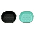 thumbnail image 1 of 2pcs Air Fryer Silicone Liners For 2 To 3 QT Small Air Fryers 2 Pack Square Non-Stick Reusable Air Fryer Liners Silicone Pot Basket Bowl Tray Baking Tray Air Fryer Accessories, 1 of 1