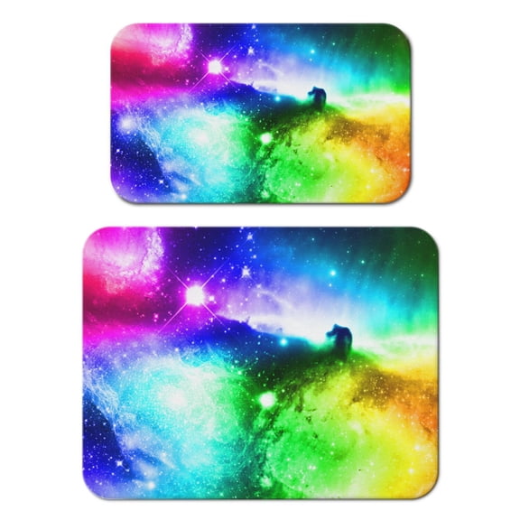 2pcs Alien Coffee Bar Mat - Absorbent Non-Slip Mat for Espresso Machine, Sci-Fi Lovers Theme