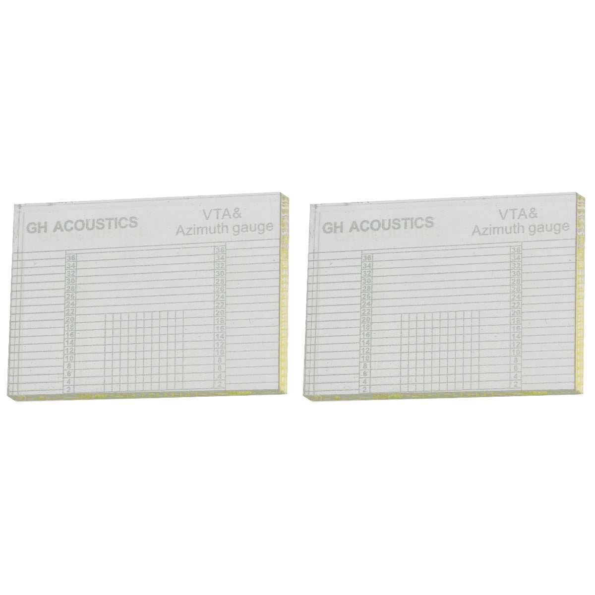 2pcs Alignment Ruler Azimuth Ruler Tonearm Alignment Tool Vinyl Record