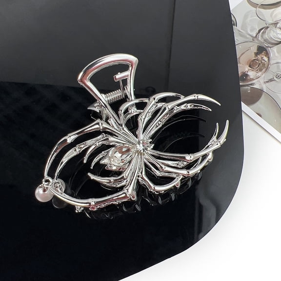 2pcs Alloy Claw Hair Clips Spider 82x55mm