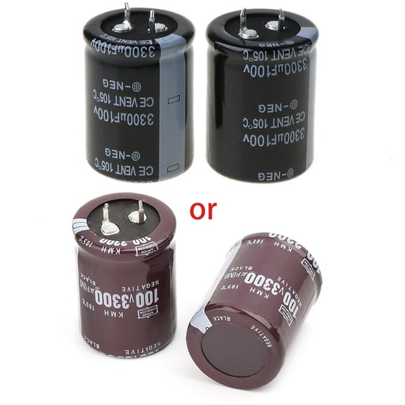 2pcs Aluminium Electrolytic Capacitors 100V 3300uF Volume 30x40mm For LCD TV
